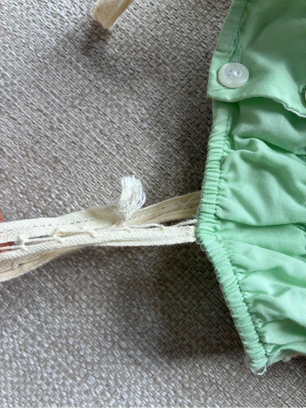 Well Dressed Wolf Dress Girls’ 5T Green Eyelet Maxi Dress with Cream Lace Accent - Picture 4 of 9